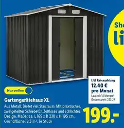 Lidl Gartengerätehaus XL Angebot