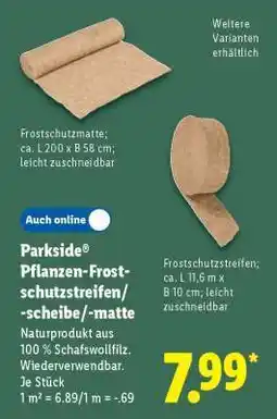 Lidl Parkside Pflanzen-Frostschutzstreifen/-scheibe/-matte Angebot