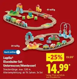 Lidl Lupilu Eisenbahn-Set Unterwasser/Montessori Angebot