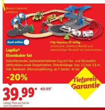 Lidl Lupilu Eisenbahn-Set Angebot