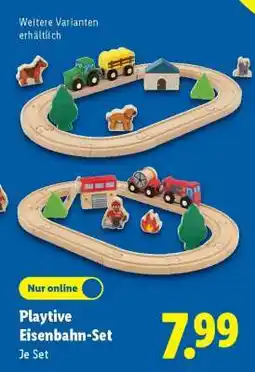 Lidl Playtive Eisenbahn-Set Angebot