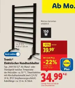 Lidl Tronic Elektrischer Handtuchhalter Angebot