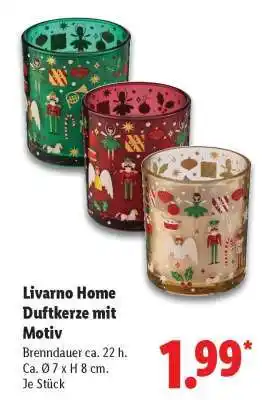Lidl Livarno Home Duftkerze mit Motiv Angebot