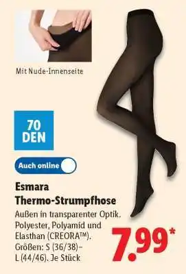 Lidl Esmara Thermo-Strumpfhose Angebot