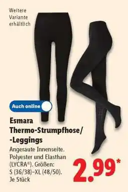 Lidl Esmara Thermo-Strumpfhose/-Leggings Angebot