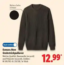 Lidl Esmara Men Grobstrickpullover Angebot