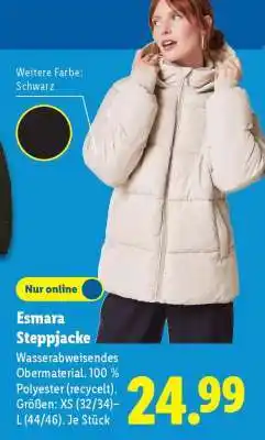 Lidl Esmara Steppjacke Angebot
