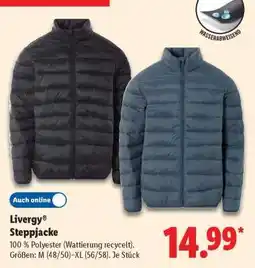Lidl LIVERGY Steppjacke Angebot