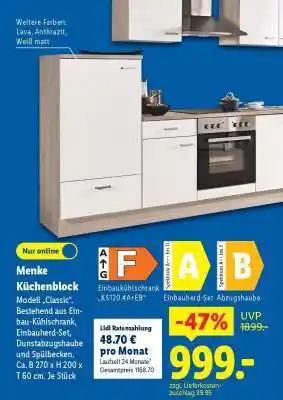 Lidl Menke Küchenblock Angebot