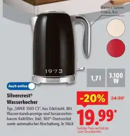 Lidl SILVERCREST Wasserkocher Angebot