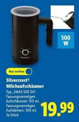 Lidl SILVERCREST Milchaufschäumer Angebot