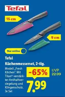 Lidl Tefal Küchenmesserset, 2-tlg Angebot