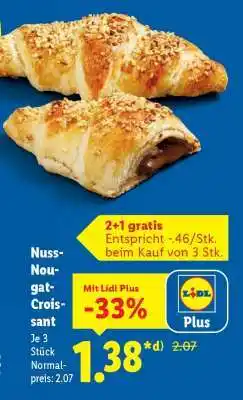Lidl Nuss-Nougat-Croissant Angebot