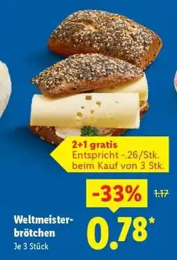 Lidl Weltmeister- brötchen Angebot