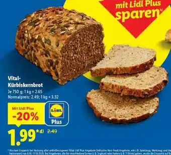 Lidl Vital-Kürbiskernbrot Angebot