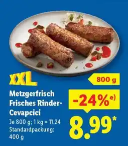 Lidl Metzgerfrisch Frisches Rinder-Cevapcici Angebot