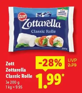 Lidl Zott Zottarella Classic Rolle Angebot