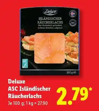 Lidl Deluxe ASC Isländischer Räucherlachs Angebot