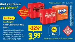 Lidl Coca-Cola, Mezzo Mix, Fanta Angebot