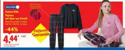 Lidl Esmara Kids Pyjama mit Hose aus Flanell Angebot