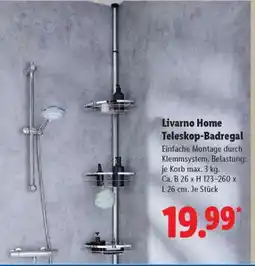 Lidl LIVARNO home Teleskop-Badregal Angebot