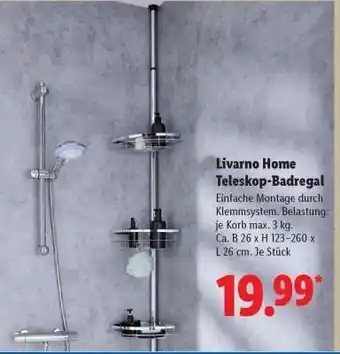 Lidl LIVARNO home Teleskop-Badregal Angebot