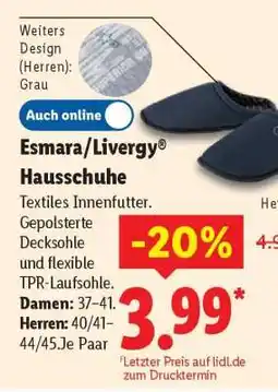Lidl Esmara/Livergy Hausschuhe Angebot