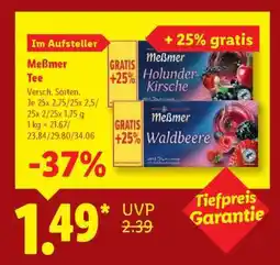 Lidl Meßmer Tee Angebot