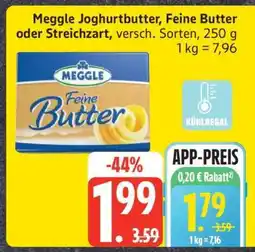 Edeka Meggle Joghurtbutter Feine Butter oder Streichzart Angebot