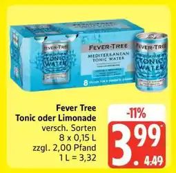 Edeka Fever Tree Tonic oder Limonade Angebot
