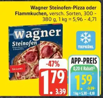 Edeka Wagner Steinofen Pizza oder Flammkuchen Angebot