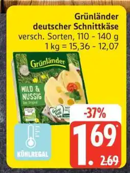Edeka Grünländer Deutscher Schnittkäse Angebot