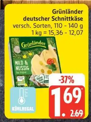 Edeka Grünländer Deutscher Schnittkäse Angebot