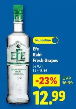 Lidl Efe Raki Fresh Grapes Angebot