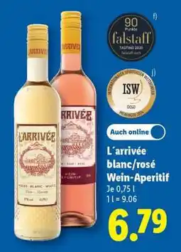 Lidl L’arrivée blanc/rosé Wein-Aperitif Angebot