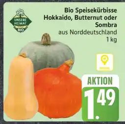 Edeka Bio Speisekürbisse Hokkaido, Butternut oder Sombra Angebot