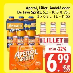 Edeka Aperol, Lillet, Andalö oder Dé Jàvu Spritz Angebot