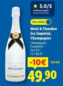 Lidl Moët & Chandon Ice Impérial, Champagner Angebot
