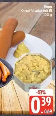 Edeka Popp Kartoffelsalat mit Ei Angebot