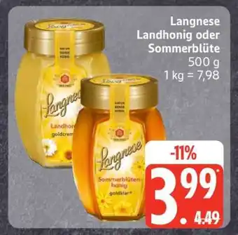 Edeka Langnese Landhonig oder Sommerblüte Angebot