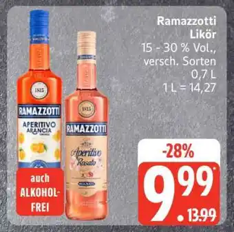 Edeka RAMAZZOTTI Likör Angebot