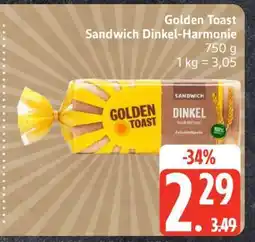 Edeka Golden Toast Sandwich Dinkel Harmonie Angebot