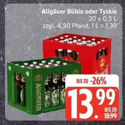 Edeka Allgäuer Büble oder Tyskie Angebot