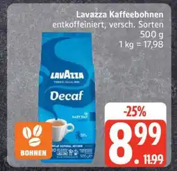 Edeka Lavazza Kaffeebohnen Angebot