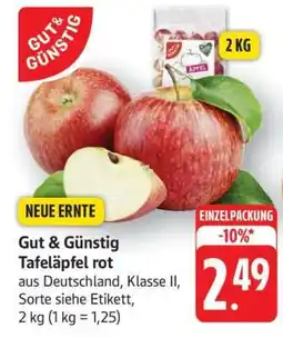Edeka Gut & Günstig Tafeläpfel rot Angebot