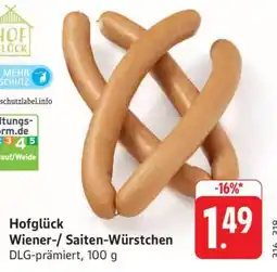 Edeka Hofglück Wiener-/Saiten-Würstchen Angebot
