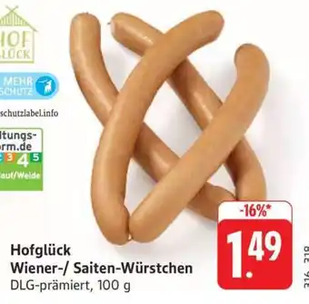 Edeka Hofglück Wiener-/Saiten-Würstchen Angebot