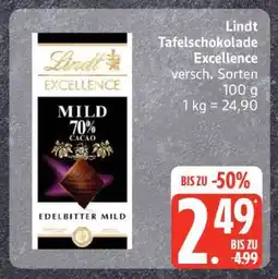 Edeka Lindt Tafelschokolade Excellence Angebot