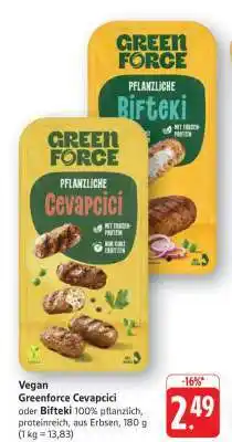 Edeka Greenforce Cevapcici oder Bifteki Angebot