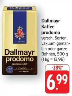 Edeka Dallmayr Kaffee prodomo Angebot